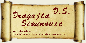 Dragojla Simunović vizit kartica